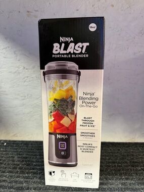 Ninja Blast Portable Blender - Silver and Clear